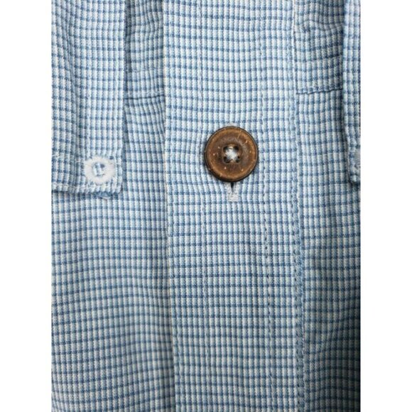 Patagonia Men’s Large Blue Organic Cotton Button-Up Long Sleeve Shirt Jacket - Picture 8 of 11